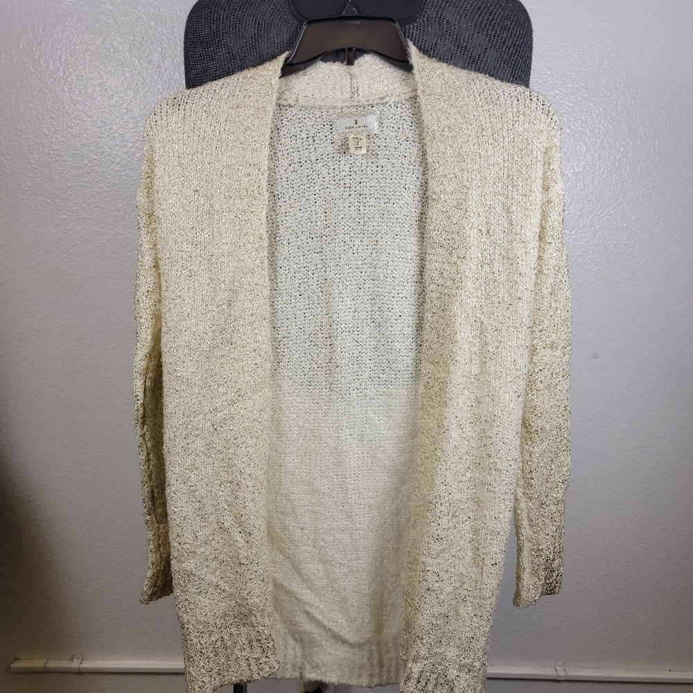 Ruby‎ Moon Women's Cream Knit Open Cardigan Size XS